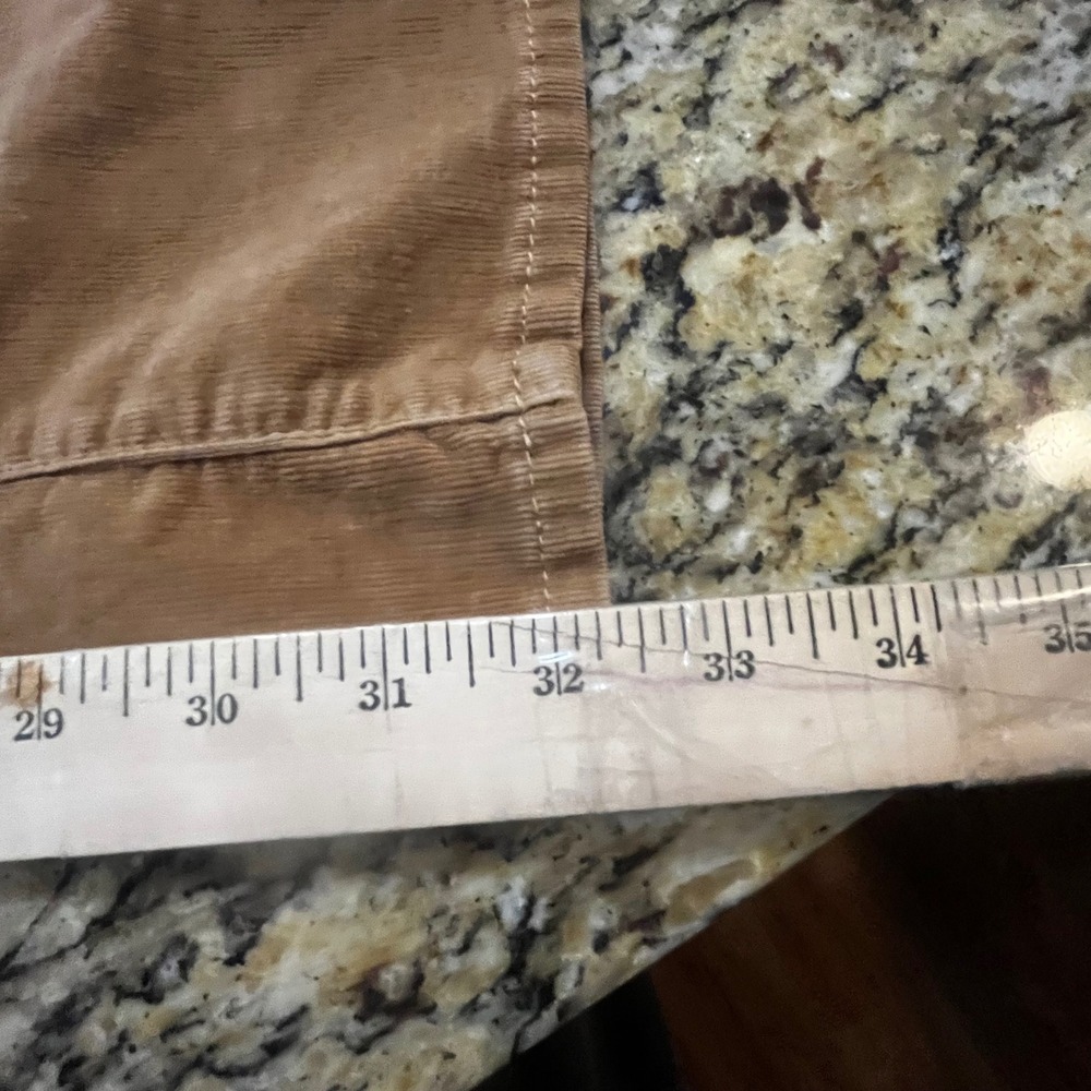 Kut from the Kloth Womens Corduroy Wide Leg Pants Tan Camel Size 6 Mid Rise - Picture 6 of 7